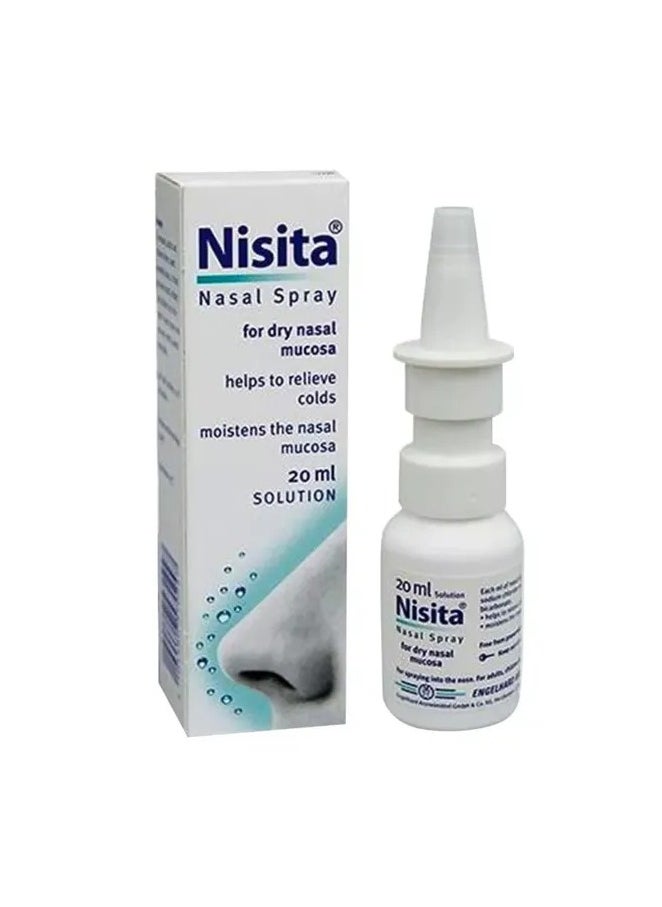 Nisita Nisita Nasal Spray- For Dry Nasal Mucosa 20ml  - Image 1