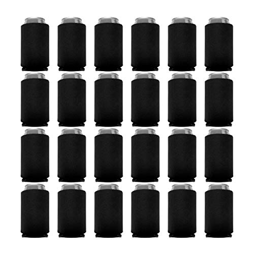 Kropsis Can Cooler Sleeves Blank Poly Foam (24, Black) - Image 5