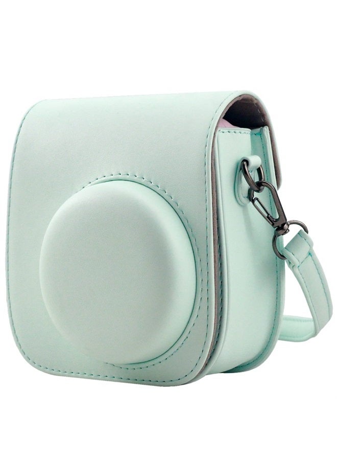 Frankmate Protective Case Compatible with Fujifilm Instax Mini 12 11 9 8 Instant Film Camera with Accessory Pocket and Adjustable Strap - Image 1