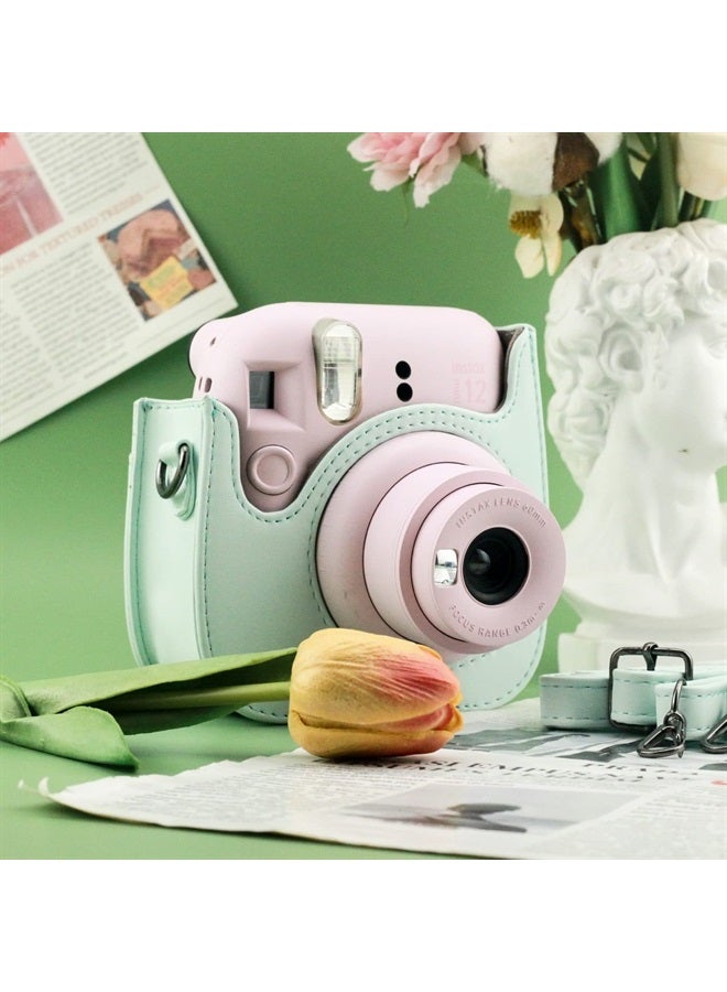 Frankmate Protective Case Compatible with Fujifilm Instax Mini 12 11 9 8 Instant Film Camera with Accessory Pocket and Adjustable Strap - Image 5