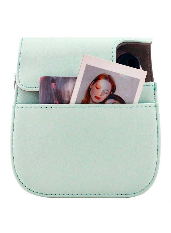 Frankmate Protective Case Compatible with Fujifilm Instax Mini 12 11 9 8 Instant Film Camera with Accessory Pocket and Adjustable Strap - Image 3