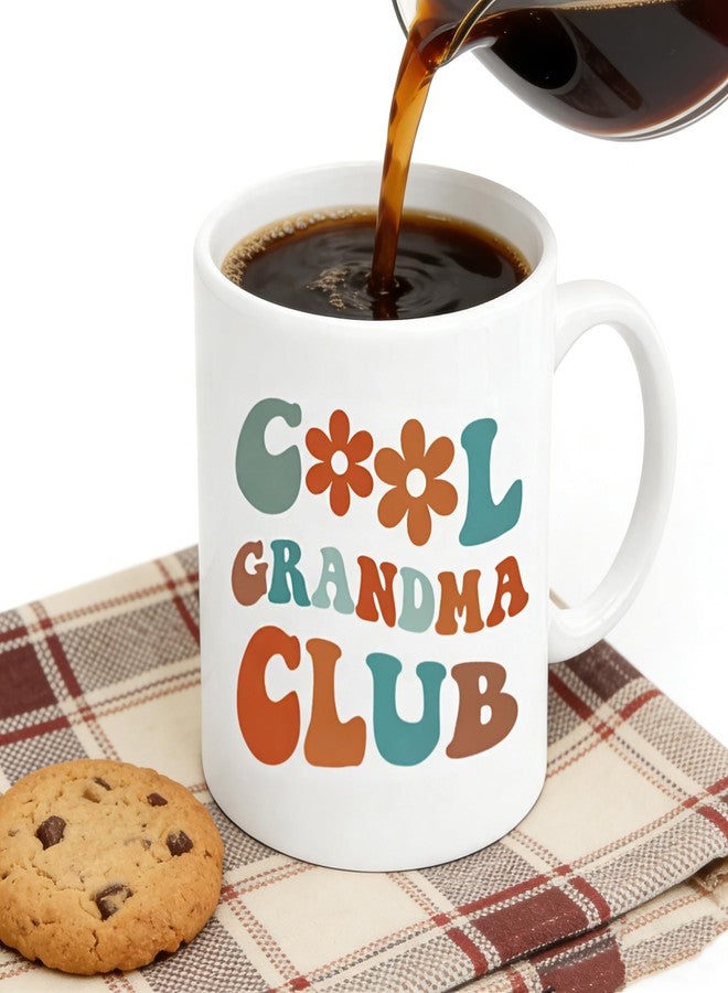 HAFOUXIGM Cool Grandma Club 11oz Ceramic Coffee Mug - Mothers Day Gifts for New Grandmother, Nana, Mimi, First Time Grandma Announcement Gift - Image 5