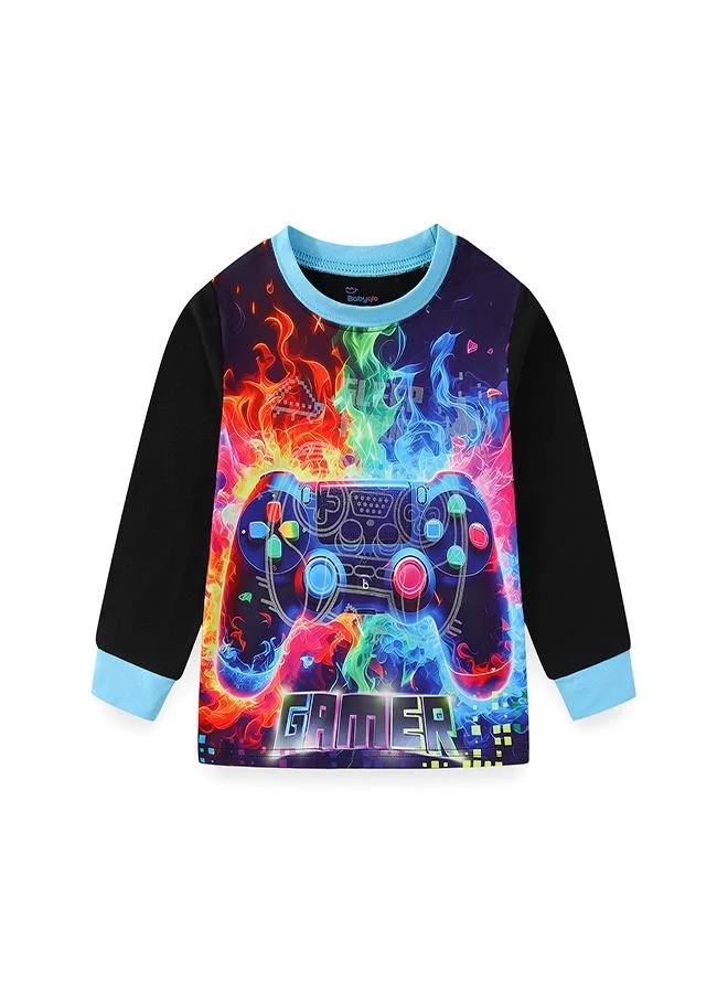 babyqlo Neon Gamer Glow-in-the-Dark PJs for Boys
