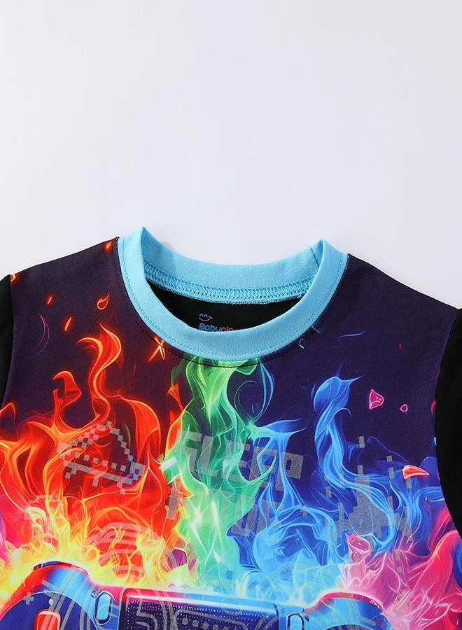 babyqlo Neon Gamer Glow-in-the-Dark PJs for Boys