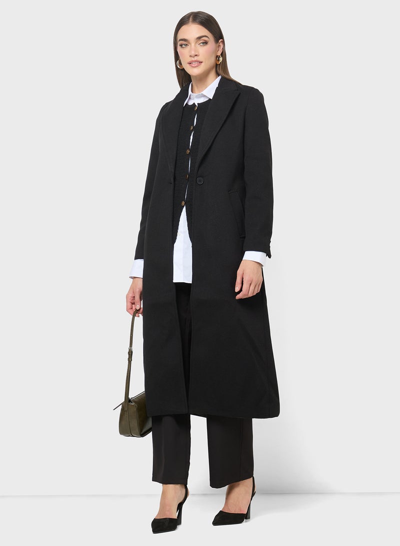 ELLA Longline Over Coat  - Image 4