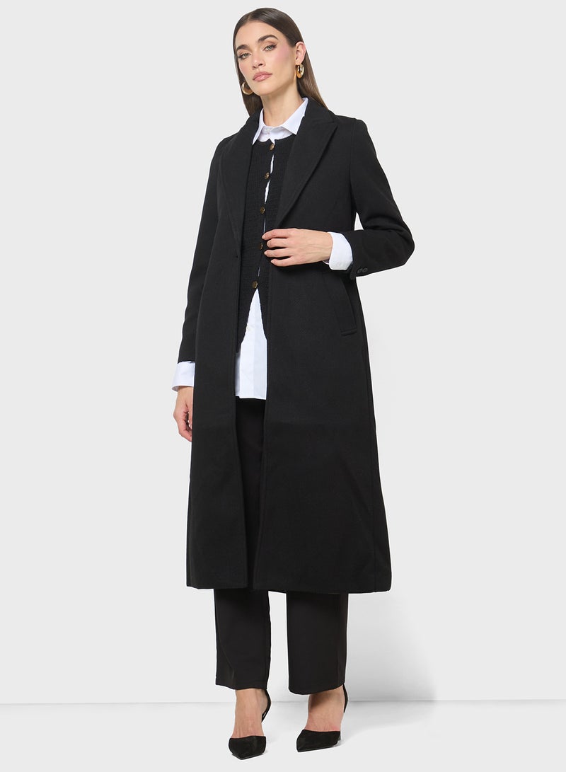 ELLA Longline Over Coat  - Image 1