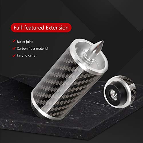 KONLLEN Pool Cue Extension 2'' 3'' 4'' 6'' 8'' 12'' Carbon Fiber Billiard Cue Extension Billiard Accessories for Pool Sticks - Image 3