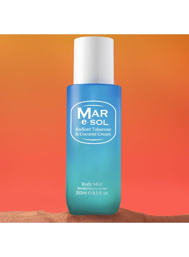 MAR.e.SOL Radiant Tuberose Body Mist for Women, 250ml  Coconut Cream & White Florals Fragrance, Long-Lasting Perfume Body Spray - Image 2