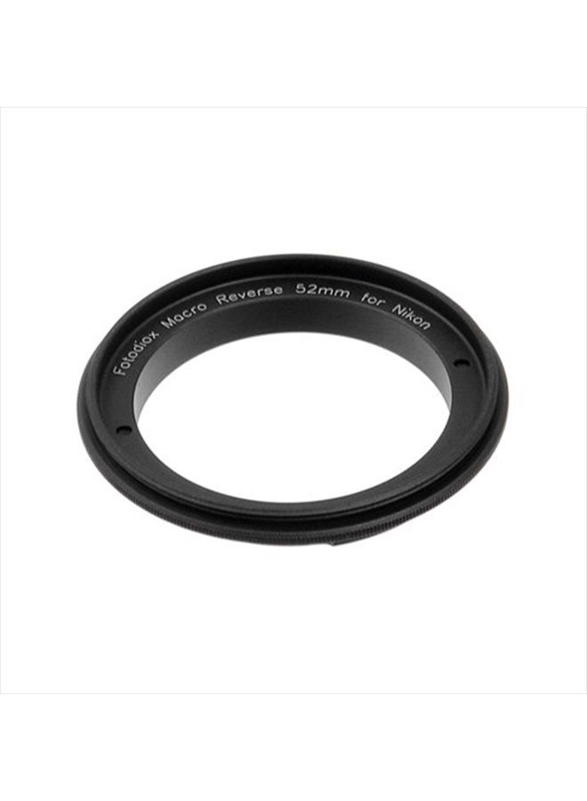 Fotodiox RB2A 52mm Filter Thread Lens, Macro Reverse Ring Camera Mount Adapter, for Nikon D1, D1H, D1X, D2H, D2X, D2Hs, D2Xs, D3, D3X, D3s, D4, D100, D200, D300, D300S, D700, D800, D800E, D40, D50, D6 - Image 2