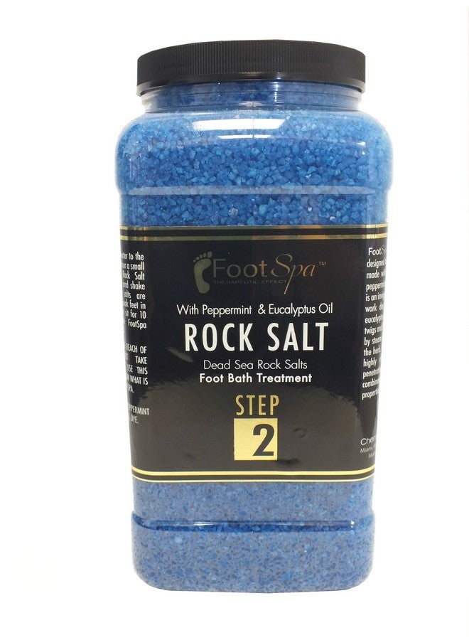 Detox Foot Soak Pedicure And Bath Salt 128 Oz Made With Dead Sea Salts Eucalyptus And Peppermint Oil Hydrates Softens And Moisturizes