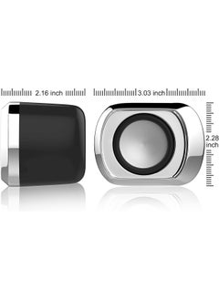 LOOPITYS Computer Speaker - Compact and Delicate Laptop Speakers with Volume Control and 3.5 Mm Audio Plug, USB-Powered Desktop Speaker Suitable for PC Monitor, Tablets and Cellphone  - Image 4