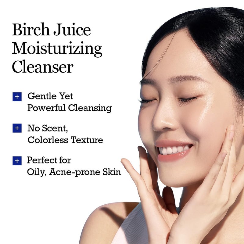 ROUND LAB Birch Juice Moisturizing Cleanser | Unclogs hidden sebum, Clears away dead skin cells., Soothing, Low pH, Gel Type Cleanser (5.07 fl.oz) - Image 4