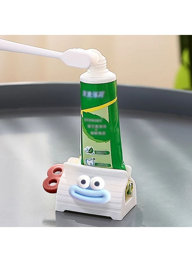 2Pc Pink Blue Manual Toothpaste Squeezer Reduces Waste Reusable For Cream Ointment - Image 2