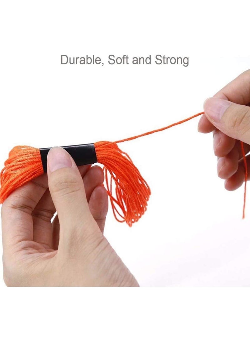 Cobest Embroidery Thread, Embroidery String Rainbow Color 200 Skeins Per Pack, Cotton Embroidery Threads for Cross Stitch Threads, Bracelet Yarn, Craft Floss, Embroidery Thread Pack - Image 3
