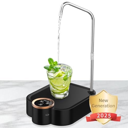 COSTAR Water Dispenser Pump for 20 Litre Bottle, Rechargeable Water Dispenser for Home Automatic Desk Water Pump with 3 Modes Control, Auto Shut-Off, Office, Camping & Parties (New Generation) - Image 1