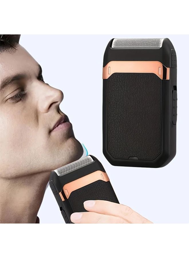 Black Mens Electric Shaver USB C Fast Charge 60 Min Runtime Beard Head Shaver - Image 1