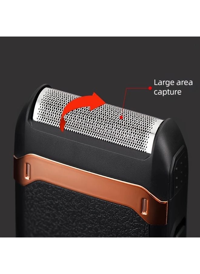 Black Mens Electric Shaver USB C Fast Charge 60 Min Runtime Beard Head Shaver - Image 3