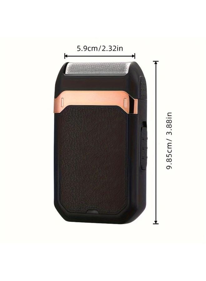 Black Mens Electric Shaver USB C Fast Charge 60 Min Runtime Beard Head Shaver - Image 2