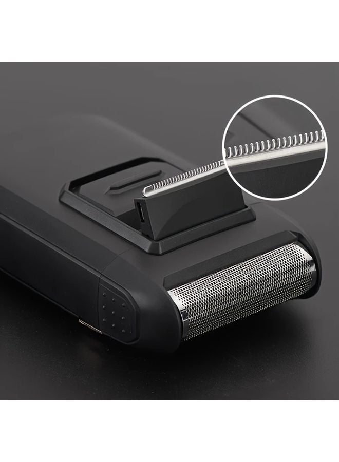 Black Mens Electric Shaver USB C Fast Charge 60 Min Runtime Beard Head Shaver - Image 4