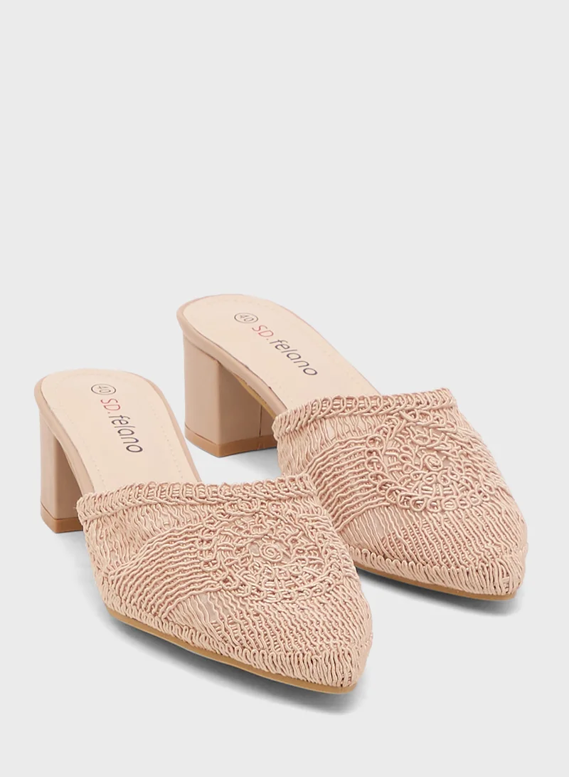 SD.Felano Low Heeled Slip On Pump