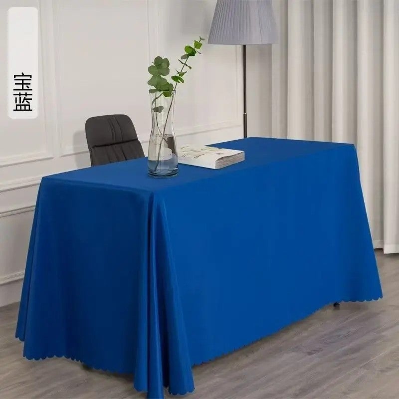 Y&D Elegant Solid Polyester Tablecloth and Table Runners Set for Wedding Parties – Durable, Wrinkle-Resistant Table Cover for Banquet, Dining & Events - Image 4