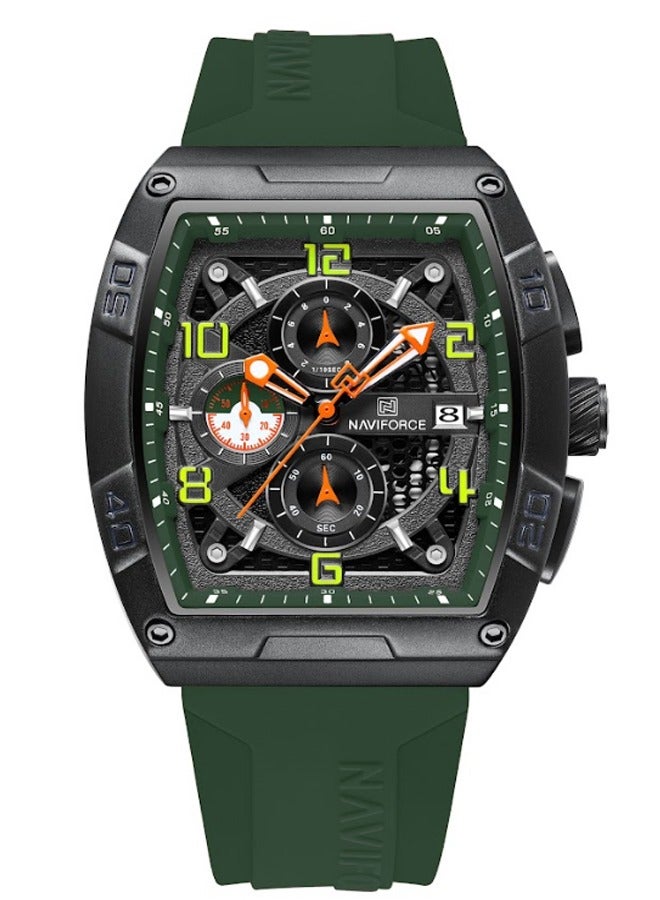 نافيفورس ساعة رياضية فاخرة بعقارب مقاومة للماء طراز NF8052 للرجال - Image 1