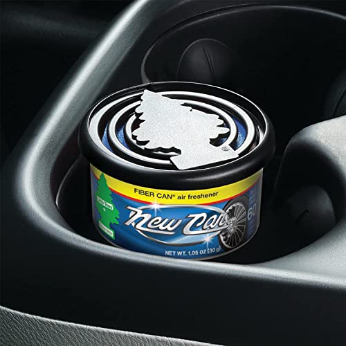 Little Trees New Car Scent Fiber Can Air Freshener 30g (Pack of 1) | Classic Fresh Automotive Fragrance | Adjustable Lid Control | For Car, Home & Office | Imported from USA - Image 3