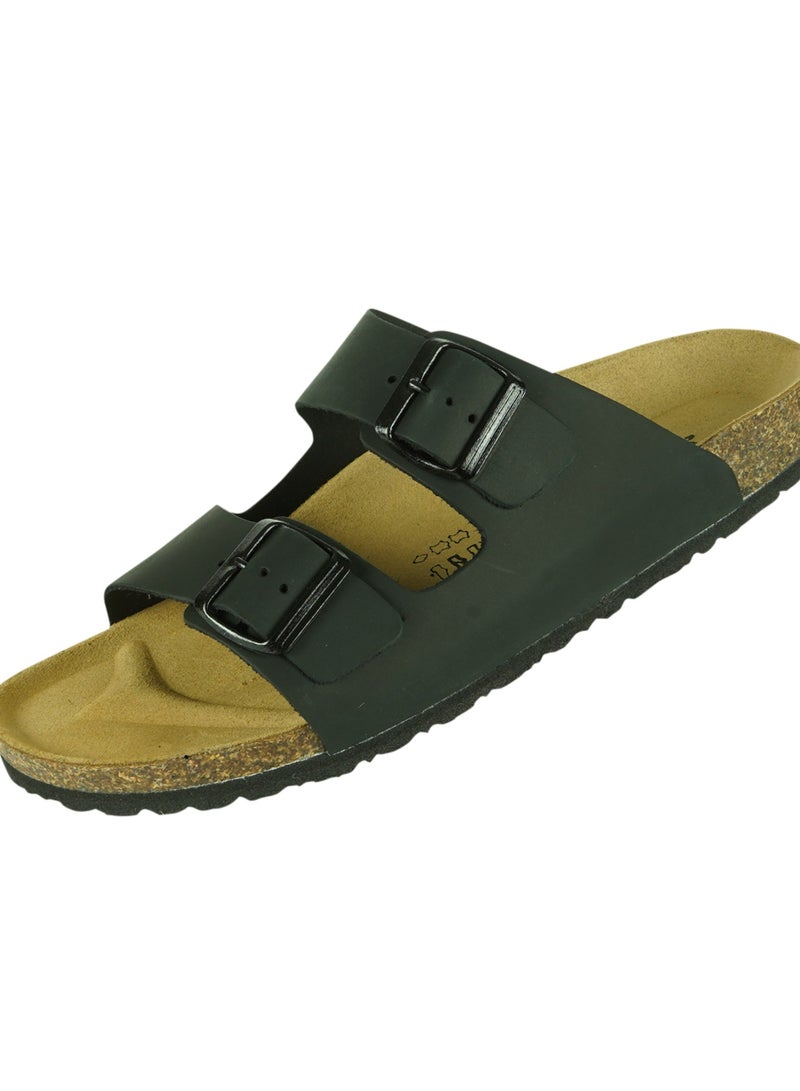 BiOCHIC Biochic Mens Double Strap Sandals 012-373 1800IG-Black  - Image 2