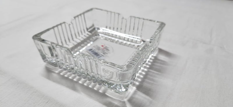 منفضة سجائر كريستال مisti زجاجية مربعة الجودة للطاولة المستديرة للمنزل والمكتب والديكور الداخلي والخارجي - Image 3