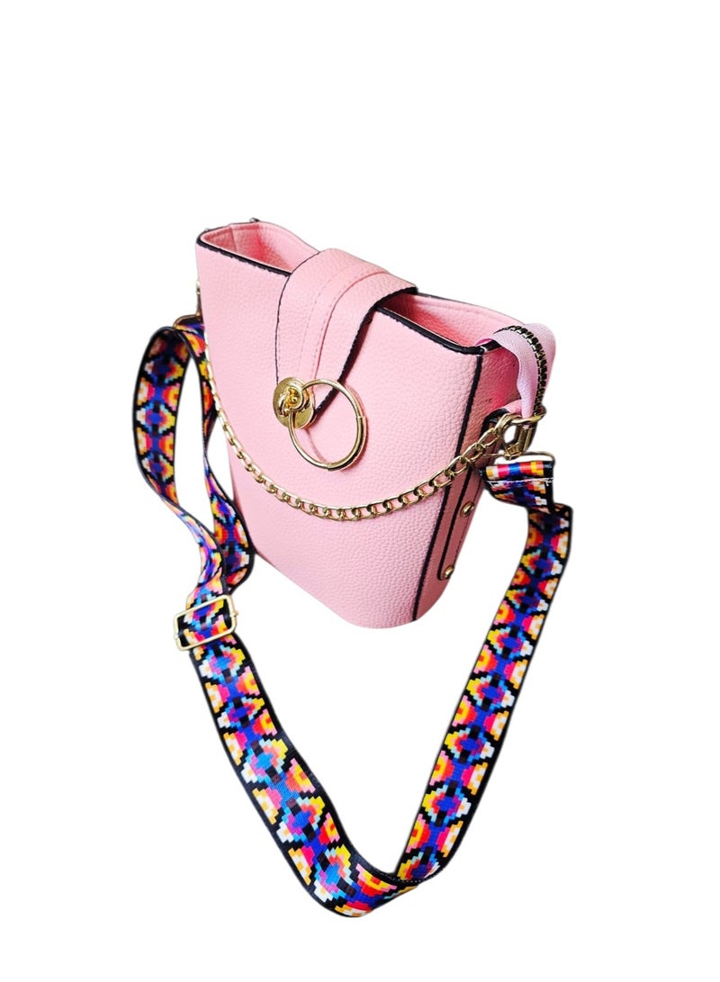 Women’s Crossbody Bag – Clasp Leather with Modern Design - Image 1