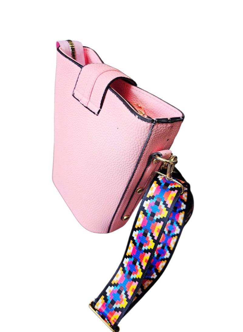 Women’s Crossbody Bag – Clasp Leather with Modern Design - Image 2