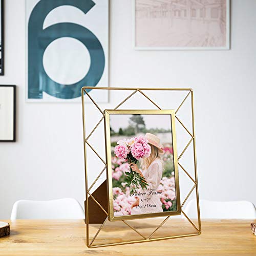 SPEPLA 5x7 Metal Picture Frames for Tabletop or Wall Mounting Display, 2 Pack 7 x 5 Photo Frame - Image 4