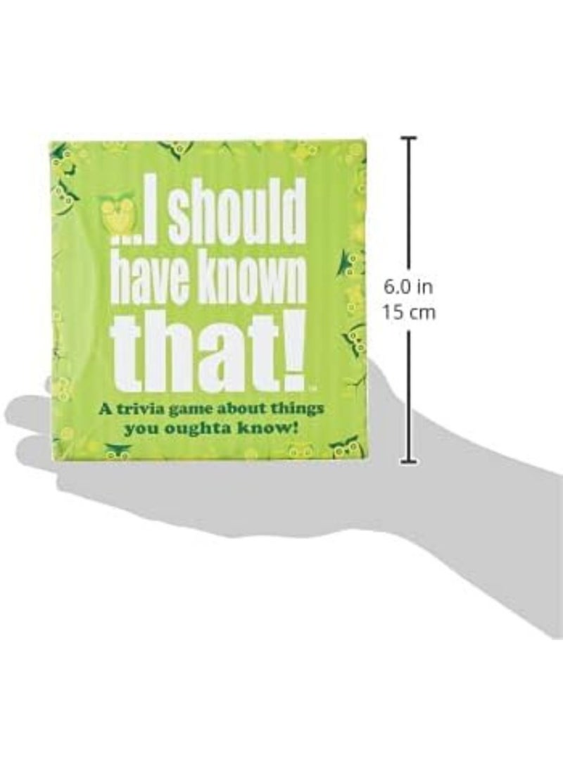 MAGIC VAULT - I Should Have Known That! Trivia Game Green Board Game Party Game - Image 1