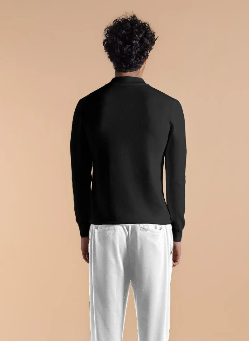 SHAPES FINE KNIT MOCK NECK SWEATER