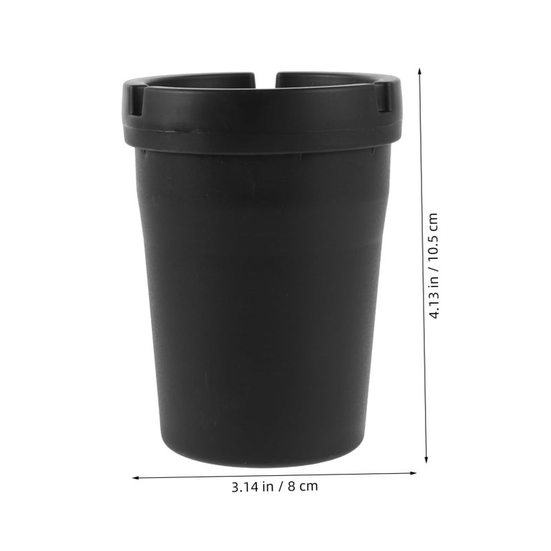 Portable Car Ashtray Cigarette Trash Holder For Vehicle Office Home Easy Clean Black - Image 3