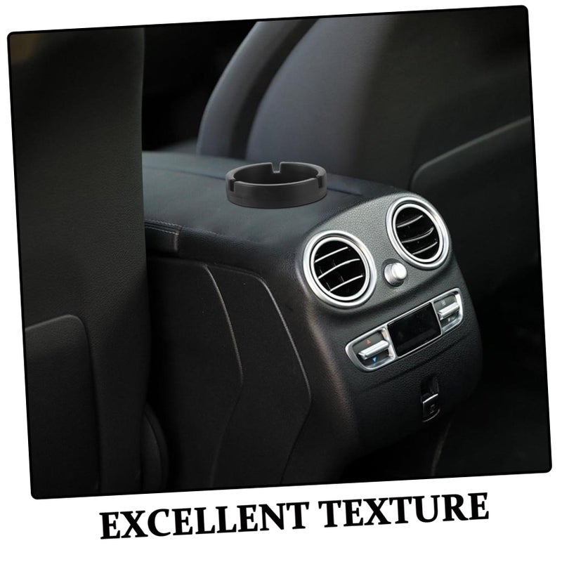 Portable Car Ashtray Cigarette Trash Holder For Vehicle Office Home Easy Clean Black - Image 4