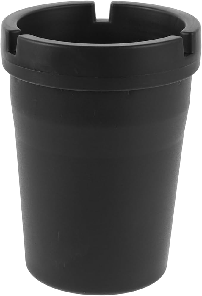 Portable Car Ashtray Cigarette Trash Holder For Vehicle Office Home Easy Clean Black - Image 1