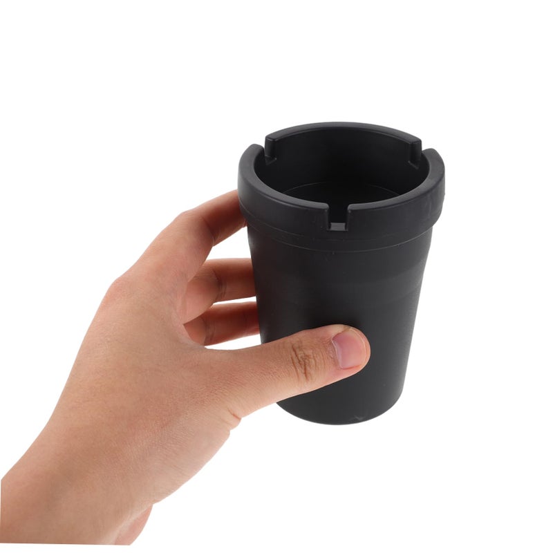 Portable Car Ashtray Cigarette Trash Holder For Vehicle Office Home Easy Clean Black - Image 5