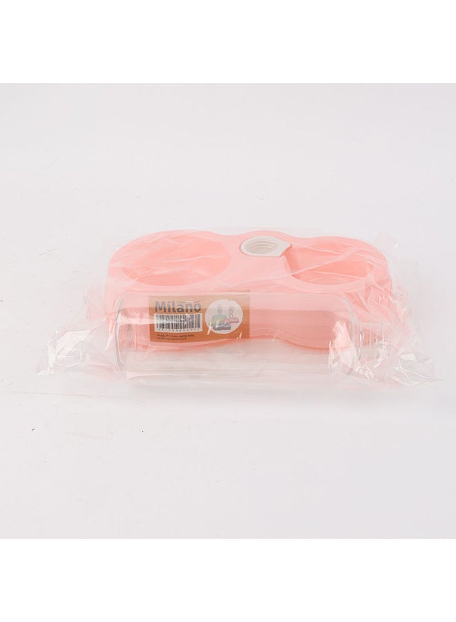 Milano Pet Food & Water Bowl Set for Dogs & Cats – Non-Slip Double Bowl Feeder with Elevated Stand, Durable BPA-Free Plastic, Easy to Clean for Home & Travel Use L23.5XW4.6XH13.5Cm - Image 3