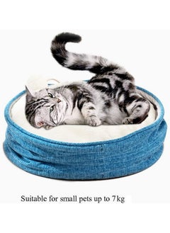 Cat Bed Pet Bed Folding Cat Bed Four Seasons Universal Small Pet Bed Removable And Washable Semi-Closed Cat House(Color Blue, Size 45.40Cm) - pzsku/ZDCBC5D64D0FD3C452A6EZ/45/_/1728312599/cc24c1d8-3993-434b-a233-33e9e1c5d3c1