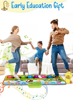 GROIC Kids Musical Mats with Music Sounds with 8 Keys Musical Toys Toddler Music Piano Keyboard Dance Mat Carpet Touch Playmat Birthday Gift Toys for Baby Girls Boys  - Image 5