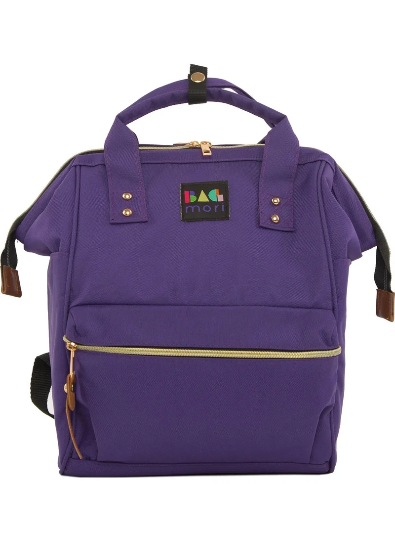 Bagmori Purple Metal Brim Backpack