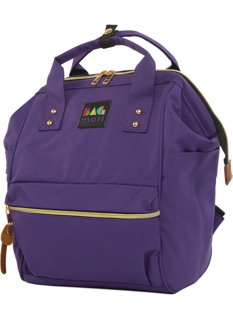 Bagmori Purple Metal Brim Backpack