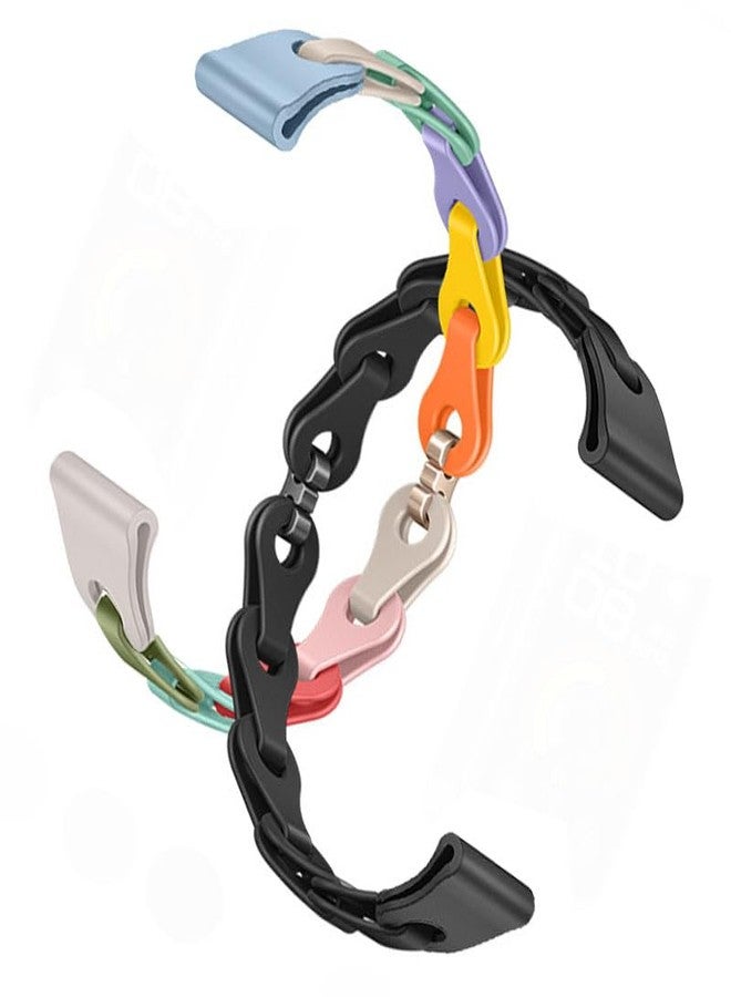أساور Xininyia متوافقة مع ساعات Garmin Lily 2 و Lily 2 Active/Classic، عبوة من قطعتين من أساور المعصم البديلة المصنوعة من السيليكون الناعم المجوف - Image 1