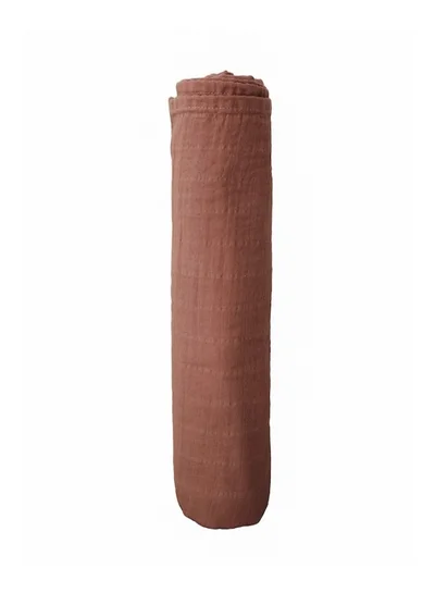 mushie Swaddle Blanket Organic Cotton - Cognac