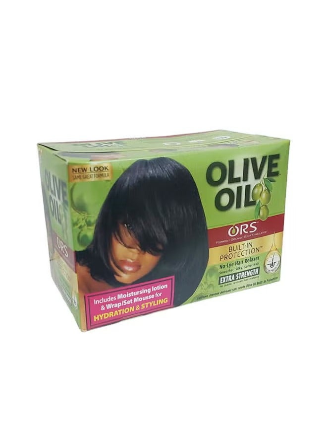 ORS Olive Oil Builtin Protection Full Application Nolye Hair Relaxer Extra Strength Kit