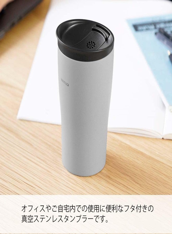 هاريو كوب هاريو STF-300-GR، رمادي، 300 مل (10.1 أونصة سائلة)، كوب حراري بغطاء، مصنوع من الفولاذ المقاوم للصدأ، هدية. - Image 2