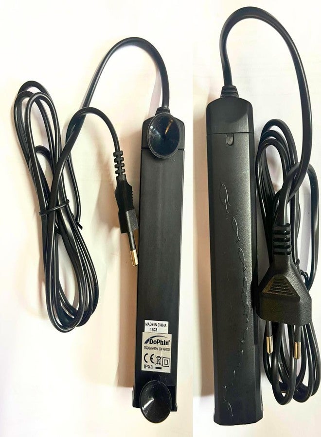 KSH STORE سخان حوض السمك الصغير KSH STORE® DoPhin AH-1001، 25 واط غاطس، متوافق مع المياه المالحة والعذبة، للأحواض حتى 20 لترًا / 5 جالون (25 واط) - Image 3