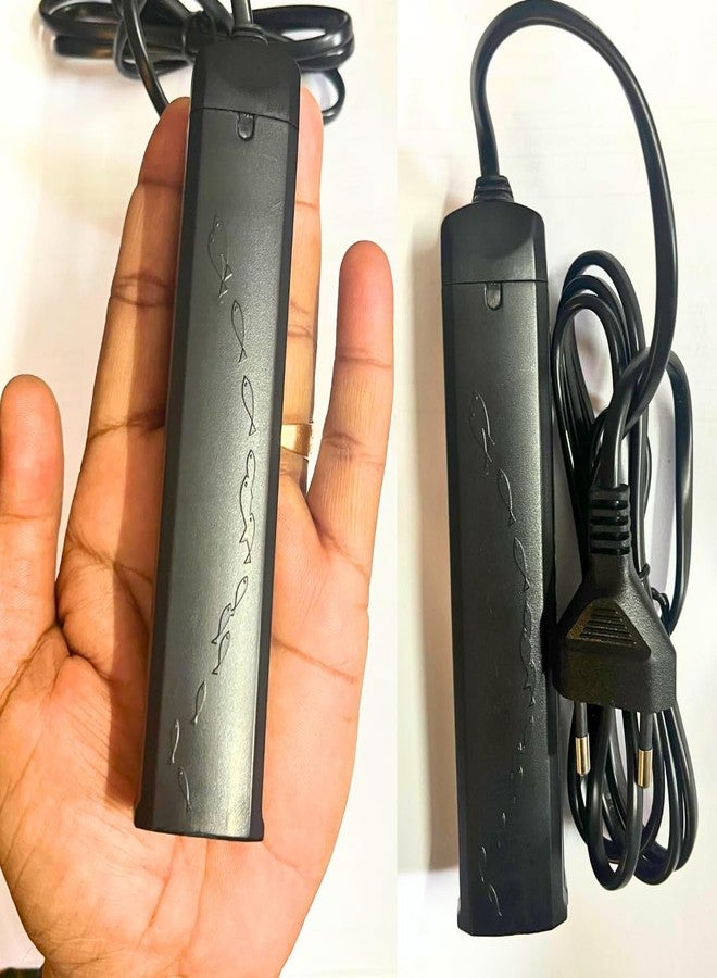 KSH STORE سخان حوض السمك الصغير KSH STORE® DoPhin AH-1001، 25 واط غاطس، متوافق مع المياه المالحة والعذبة، للأحواض حتى 20 لترًا / 5 جالون (25 واط) - Image 1