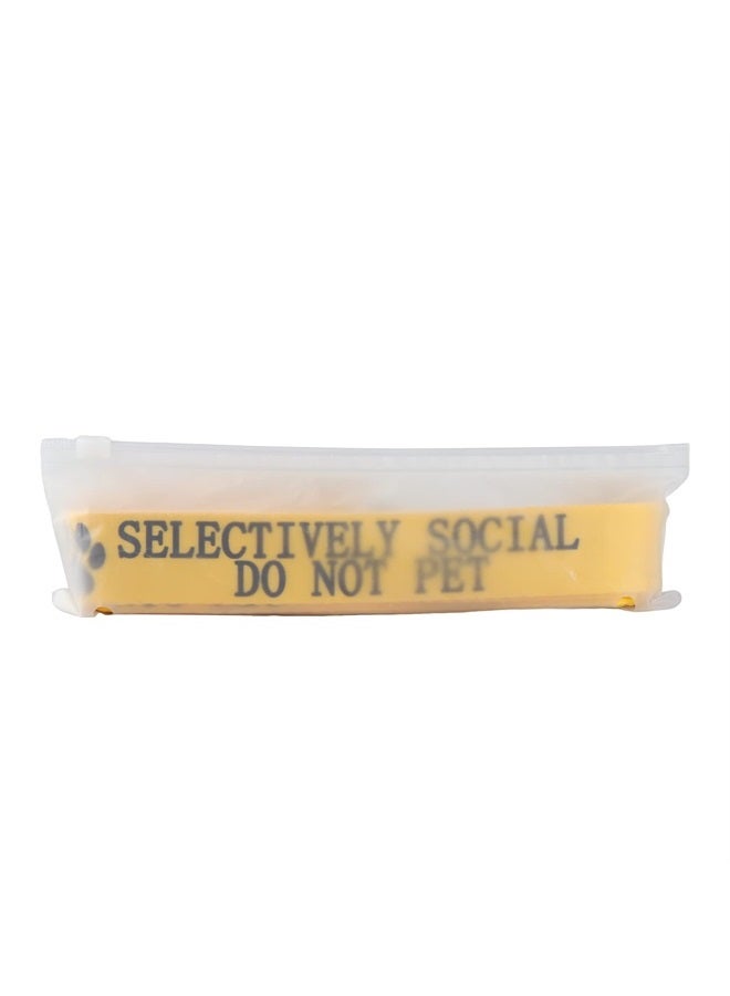 BLUPARK Funny Dog Leash Selectively Social Do Not Pet Dog Leash Walking Training Dog Leashes Dog Owner Pet Lover Gift (Selectively Social Do Not Pet-YE) - Image 5